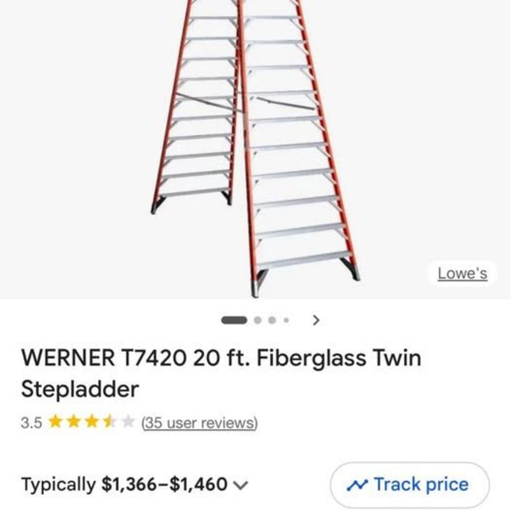 Werner 22ft step ladder